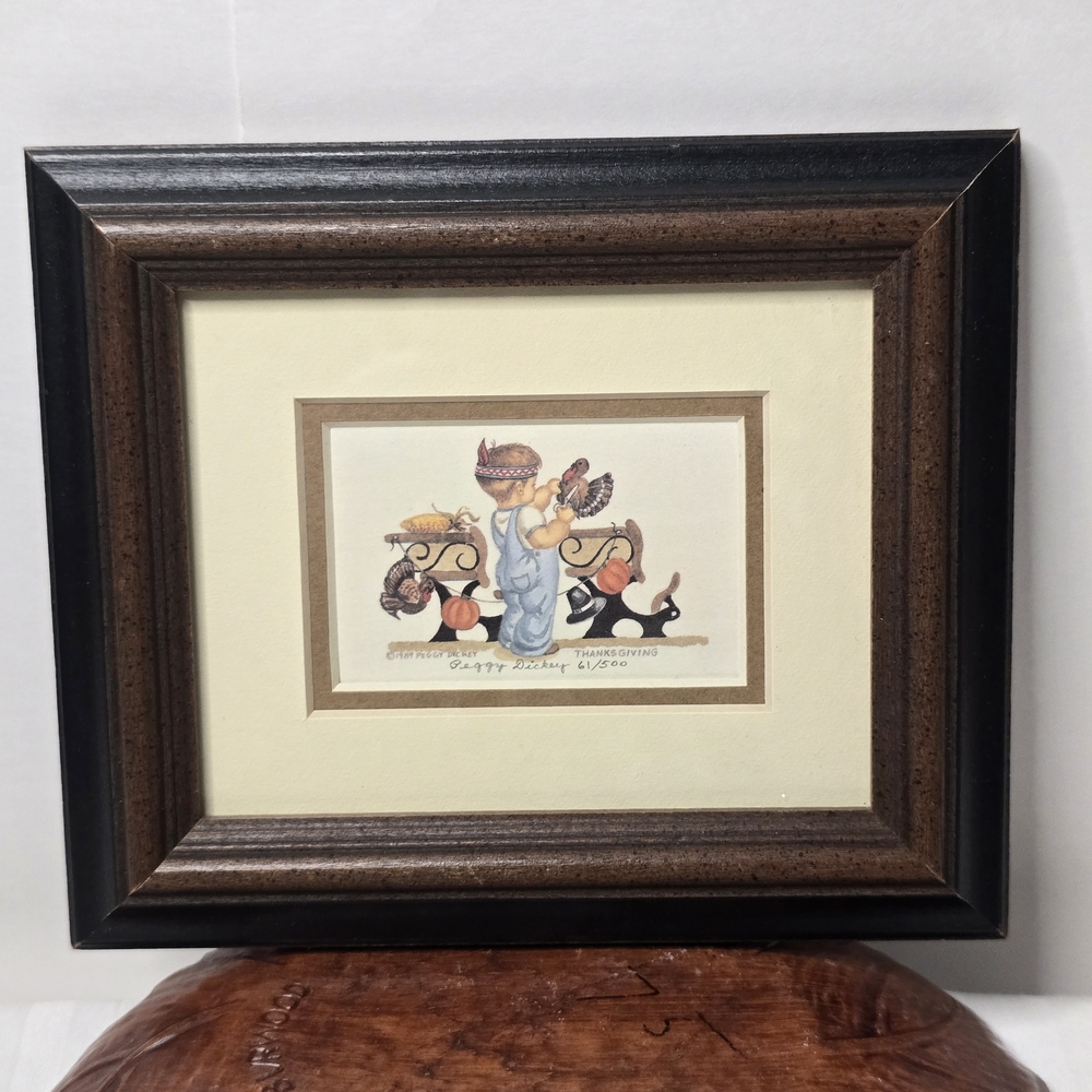 Framed Signed Peggy Dickey 61/500